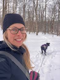 Pics of me and my girl Dixie in the winter time! She's a snow lover for  sure!