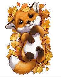 Cutefox Animal Illustration Animal Drawings Cute Art