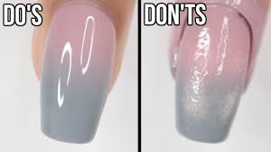 Dos Don Ts Glitter Gradient Nails How To Do Glitter Gradient Nails Youtube Then apply the adhesive gel and press on the nail.