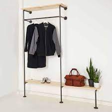 72 erstaunlich fotos von garderobenschrank schmal ikea. Garderobe Industrial Design Mit Schuhregal Aus Stahlrohr Online Kaufen