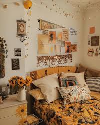 Yellow Bedroom Earthy Bedroom Dorm Room Inspiration Aesthetic Rooms