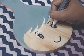 Contoh gambar bunga di talenan kayu yang mudah. Simak 7 Langkah Bikin Walldecor Dari Talenan Kayu Mudah Dan Praktis Semua Halaman Idea