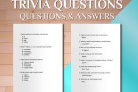 Questions and answers about folic acid, neural tube defects, folate, food fortification, and blood folate concentration. 96 Trivia Questions And Answers Grafico Por Ascendprints Creative Fabrica