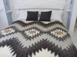 Lamb wool blanket 100% natural sheep king size blanket eco gift. Bed Cover Wool Bedspread Wool Throw Bed Throw Blanket Woven Coverlet Wool Coverlet Queen Bedcover Throw For Sofa Wool Throw Blanket Print Blanket Woven Blanket