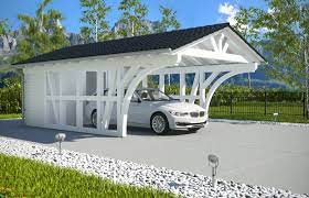 We offer our all of our carports, metal garages, steel buildings and metal barns in both non certified and certified 150 mph/ 30 psf depending on your local codes. Carport Und Garage Mit Fachwerk Premium Carportwerk