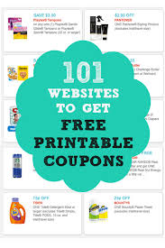 101 Websites To Get Free Printable Coupons Huge List With Images Couponing For Beginners Free Printable Coupons How To Start Couponing