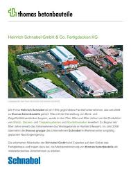 Best seller out of stock. Heinrich Schnabel Gmbh Co Fertigdecken Kg Thomas Gruppe
