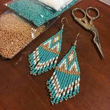 pin by birgul coban on accessorise handmade earrings beaded etsy earrings bead earrings