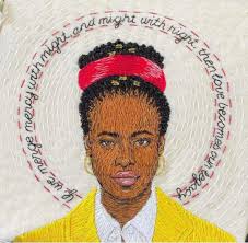 A little stumpwork unicorn skull 💀