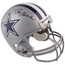 Roger Staubach Dallas Cowboys Fanatics Authentic Autographed Riddell Deluxe Full Size Replica Helme Dallas Cowboys Cowboys Helmet Roger Staubach Dallas Cowboys