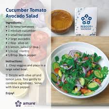 Reboot Recipe Cucumber Tomato Avocado Salad Amare Builder Avocado Tomato Cucumber Tomato Avocado Salad Cucumber Tomato
