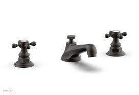 Shut off your hot and cold. Phylrich 500 01 10b Hex Traditional Three Hole Widespread Bathroom Faucet With Cross Handles Oil Rubbed Bronze