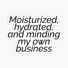 Minding My Own Business Sticker By Mollie Johnson Redbubble