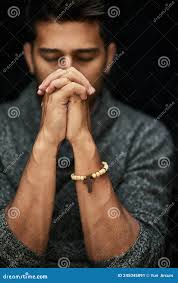414 Strong Man Praying Stock Photos