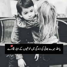 You cherish with them and can have their shoulder for taking out rage and sorrow. Brother Sister Stayhome Urdu Quotes And Poetry Facebook