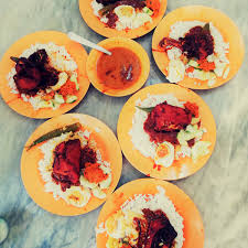 Some would call it nasi ganja or marijuana rice! Nasi Kandar Ayam Merah Nasi Ganja Kedai Kopi Yong Suan