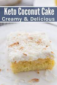 The Best Keto Coconut Cake Creamy Delicious Homemade Recipe Keto Dessert Recipes Coconut Recipes Coconut Cake Recipe