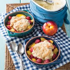 Core, peel and slice apples and place in large bowl. Nectarine Raspberry Cobblers Paula Deen Magazine