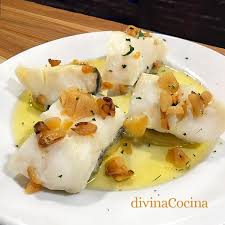 Recetas de cocina, ingredientes, cocinas, lomo de, gulas, bacalao, comida étnica, tambo, queso. Lomos De Bacalao Al Ajillo Receta De Divina Cocina