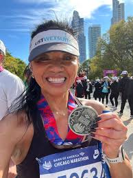 Completing first marathon in Chicago