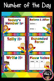Number Of The Day Build Number Sense With This Number Of The Day Display Included Posters Today S Number Tally It W Teaching Numbers Numbers Math Folders