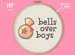 Bells Over Boys Cross Stitch Pattern Animal Embroidery Etsy In 2021 Animal Crossing Animal Embroidery Cross Stitch