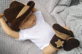 Cowboy And Cowgirl Crochet Free Patterns The Whoot Crochet Baby Photo Prop Crochet Baby Boots Cowboy Baby Clothes