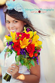 Sunflowers are a bright, cheery bloom that works well with just about any flower. 2011 Wedding Bouquet Photos Bridal Bouquets Bloomin Blog