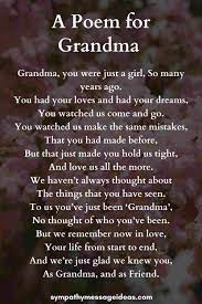 29 Moving Funeral Poems For A Grandmother Sympathy Card Messages