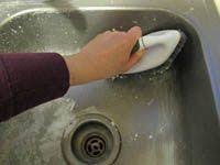 how to clean a stainless steel sink