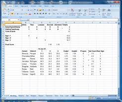 An Excel Spreadsheet Has One Workbook Consisting Of 19 Sheets Each Italian Football Soccer Calcio Team In Serie A Soccer Predictions Betting Sports Betting