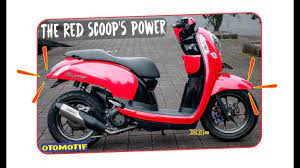 Sejak dirilis pertama kali pada mei 2010, motor honda scoopy kerap mengukuhkan diri sebagai raja. Modifikasi Honda Scoopy Retro Racing Warna Merah Rubah Velg Ring 14 Jadi Ring 12 Youtube