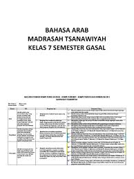 Soal uts bahasa arab kelas 7. Silabus B Arab Kelas Vii Mts