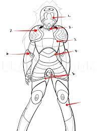 How To Draw Armor, Step By Step, Drawing Guide, By Dawn - Dragoart