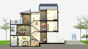 Dimana desain rumah ini memiliki salah satu unsur unik yang jarang ditemukan di indonesia pada umumnya yakni memiliki sebuah taman kecil di dalam rumah. Interior Rumah Lebar 3 Meter