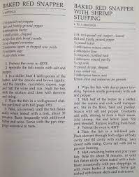 Fish Entree Baked Red Snapper With Shrimp Stuffing New York Times Cookbook Craig Claiborne Fish Entrees Sour Pickles Red Snapper Baked