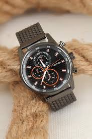 Fume Hasir Metal Kordonlu Spor Metal Kasa Erkek Kol Saati Es1284 Ks Goruntuler Ile Spor Metal Urunler
