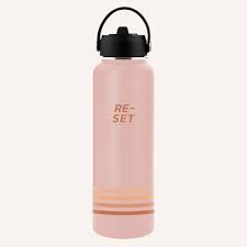 REHYDRATE Bottle | Double-Wall Insulated | Cold for 24 Hours | Blush Sunrise — Reset Collective