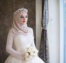Hijabi Bride Muslimah Fashion Hijab Style Pengantin Wanita Mahkota Bunga Pengantin Muslim