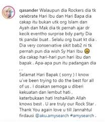 Ko buang tebiat ke apa?ini respons ini la ibu kandung nabila huda bekas isteri amy search, apa jadi dengan ibu tiri? Walaupun Dia Rockers Dia Tak Sambut Hari Ibu Hari Bapa Lepas Muat Naik Posting Ni Nabila Huda Tembak Mak Tiri Gempak