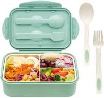 LOVINA Bento Boxes for Adults - 1100 ML Bento Lunch Box For Kids Childrens  With Spoon & Fork - Durable Perfect Size for On-the-Go Meal, BPA-Free and  ...
