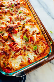 Baked Ziti With Roasted Vegetables Cookie And Kate Recipe Baked Ziti Ziti Recipes Food