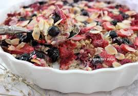 Gratin De Flocons D Avoine Aux Fruits Rouges En 2020 Flocon Avoine Gratin Fruits Rouges