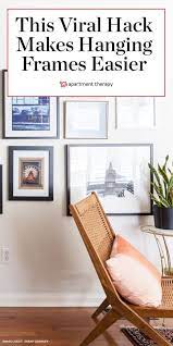 This Tiktok Hack Will Make Hanging Pictures So Much Easier Hanging Pictures Gallery Wall Hanging House Decor Modern
