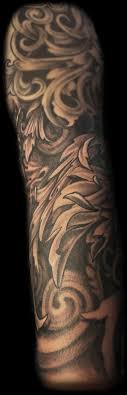 Black And Grey Tattoo Sleeve Filler Maximilian Rothert Black And Grey Fancy Filigree Sleeve Tattoo Tattoo Filigree Tattoo Sleeve Tattoos Tattoo Sleeve Filler
