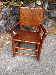 Old Hickory By The Columbus Hickory Co Fire House Rocker Woven In Simonite Christibys Sold Old Hickory Furniture Old Hickory Hickory Furniture