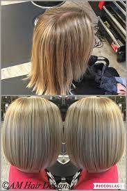 Before And After Medium Length Sleek Bob Dimensional Blonde No Layers Thin Fine Hair Am Hair Designs At Star Image Thin Fine Hair Fine Hair Hair Styles