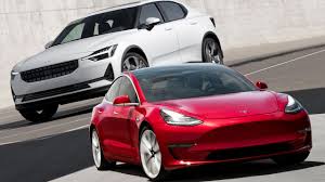 Diese ist das erste mal voll und ganz auf elektrifizierung ausgelegt. Elektroauto Vergleich Polestar 2 Gegen Tesla Model 3 Auto Motor Und Sport