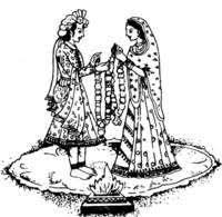 Library of wedding graphic freeuse downloads free jessie mooney digiovanna earned her masters in magazine writing from new york university. Wedding Invitation Hindu Wedding Black And White Marriage Free Png Clipartix