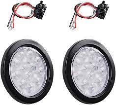 The charging wire from the 7 pin trailer connector goes to 30 side of the relay. Amazon Com 2x Clear Lens White 12 Led 4 Round Back Up Reverse Light Grommet Plug Kit Truck Trailer Rv Automotive